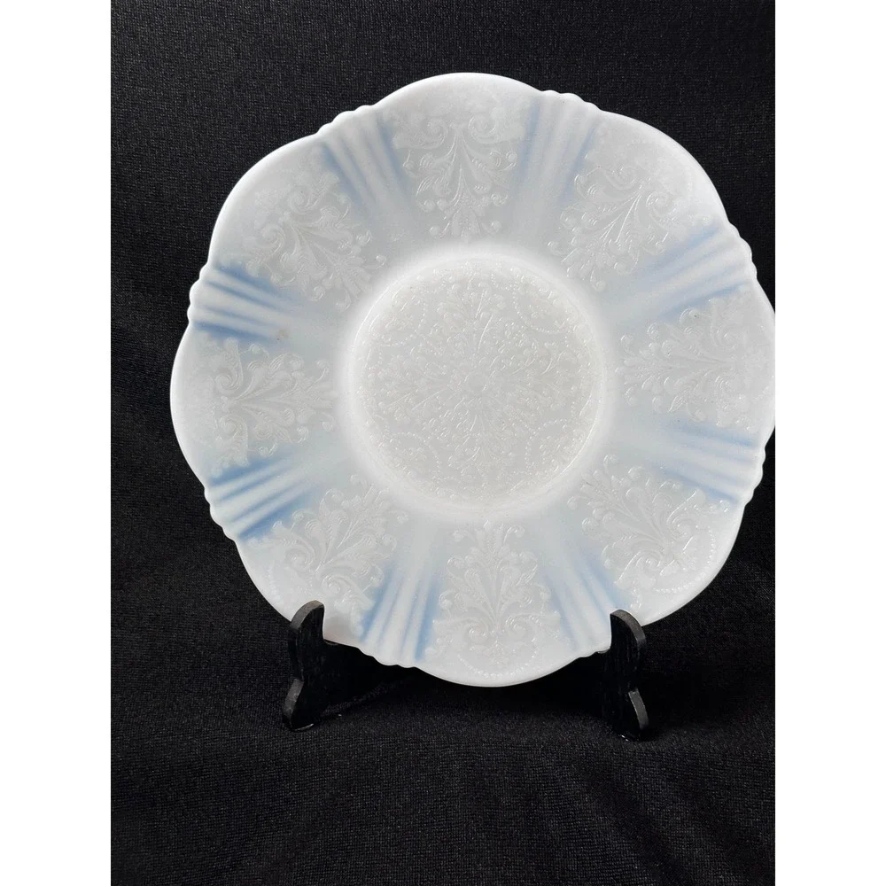 2‎ MacBeth Evans American Sweetheart Monax 11.5 Serving Plates Depression Glass